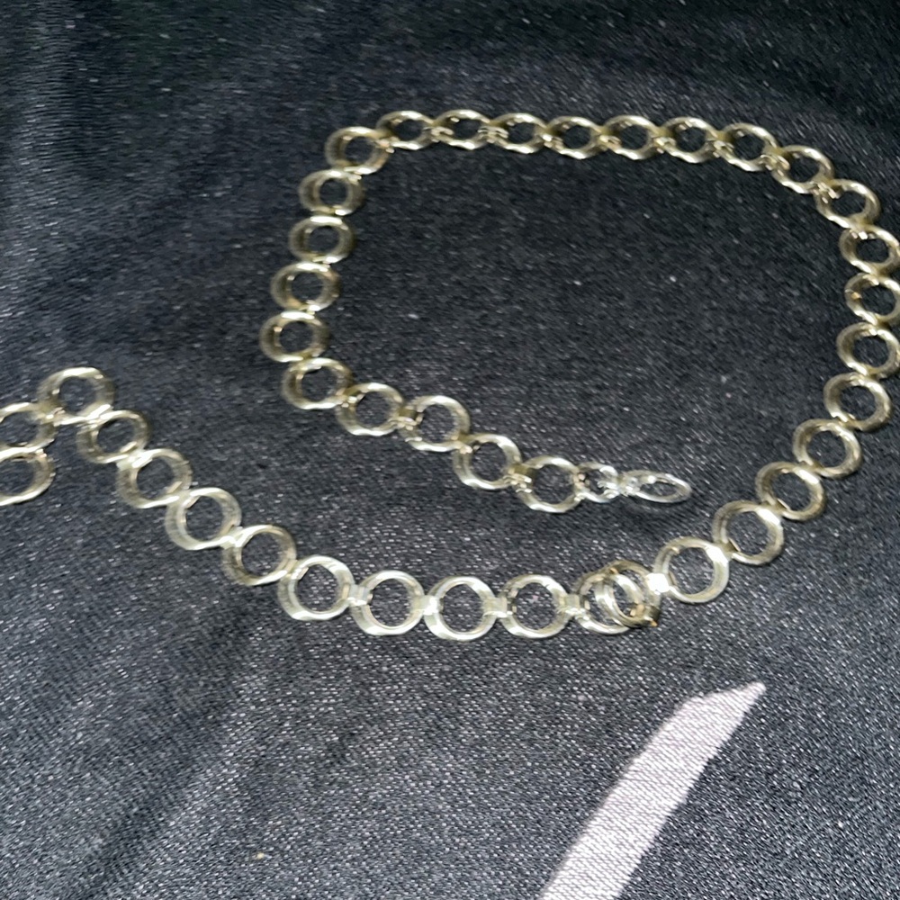 Silver Chain belt size Large